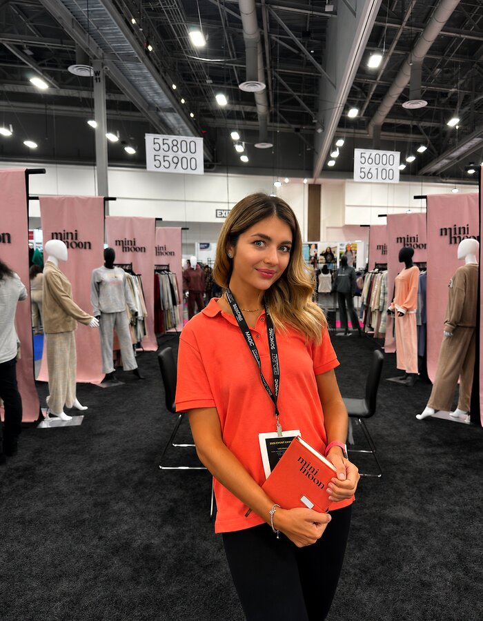 Atlas staff at a fashion trade show